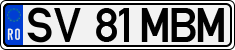 License plate of Romania, Regular plates