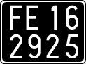 License plate of Italy, Cars (1927 year series)