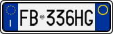 License plate of Italy, Cars (1994 year series)