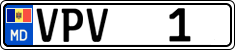 License plate of Moldova, Cars (2015)