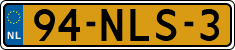 License plate of the Netherlands, Cars