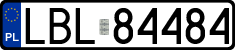License plates of Poland, Regular car plates