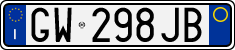 License plate of Italy, Cars (1994 year series)