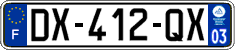 French license plate, SIV (ordinary)