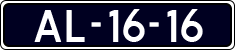 License plate of the Netherlands, Imported oldtimers (cars)