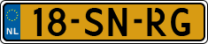 License plate of the Netherlands, Cars