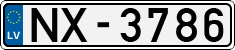 License plate of Latvia, Regular car plates