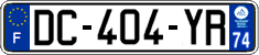 French license plate, SIV (ordinary)