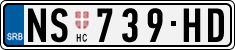License plate of Serbia, Cars