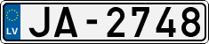 License plate of Latvia, Regular car plates