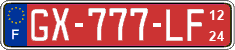 French license plate, SIV (transit plates)
