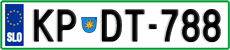 License plate of Slovenia, Cars