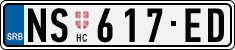 License plate of Serbia, Cars