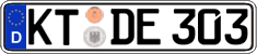 German license plate, Regular plates