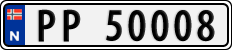 License plate of Norway, Cars