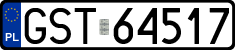 License plates of Poland, Regular car plates
