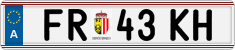 License plate of Austria, Regular plates