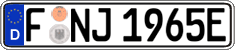 German license plate, Electric vehicles