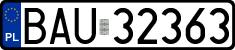 License plates of Poland, Regular car plates