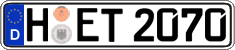 German license plate, Regular plates
