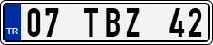 License plate of Turkey, Regular plates