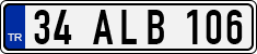 License plate of Turkey, Regular plates