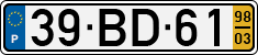 License plate of Portugal, Regular plates
