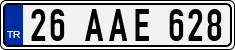 License plate of Turkey, Regular plates