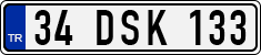 License plate of Turkey, Regular plates