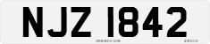 License plate of the United Kingdom, Northern Ireland (1966)
