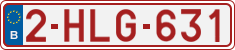 License plate of Belgium, Regular plates (2010)