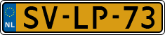 License plate of the Netherlands, Cars