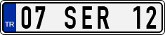 License plate of Turkey, Regular plates