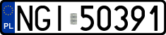 License plates of Poland, Regular car plates