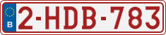 License plate of Belgium, Regular plates (2010)