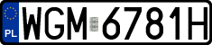 License plates of Poland, Regular car plates