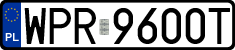 License plates of Poland, Regular car plates