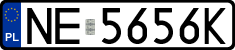 License plates of Poland, Regular car plates