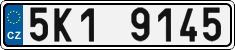 License plate of the Czech Republic, Cars (2001)