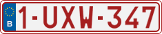 License plate of Belgium, Regular plates (2010)