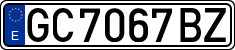 License plates of Spain, 1971 year series