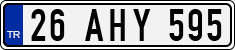 License plate of Turkey, Regular plates