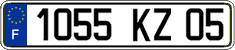 French license plate, FNI