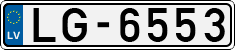 License plate of Latvia, Regular car plates