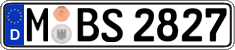 German license plate, Regular plates
