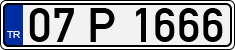 License plate of Turkey, Regular plates