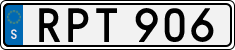 License plate of Sweden, Regular plates