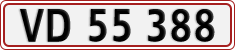 License plate of Denmark, Regular plates
