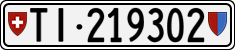 License plate of Switzerland, Cars