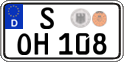 German license plate, Regular plates